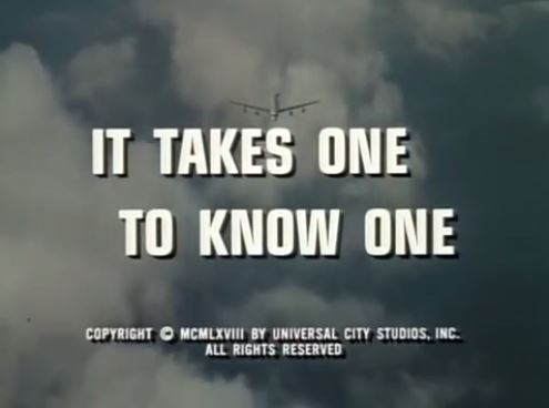 It Takes a Thief – It Takes One to Know One